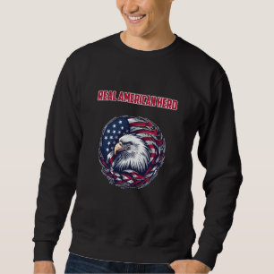 Sudadera Diseño de Patriota Héroe Americano Real Coraje
