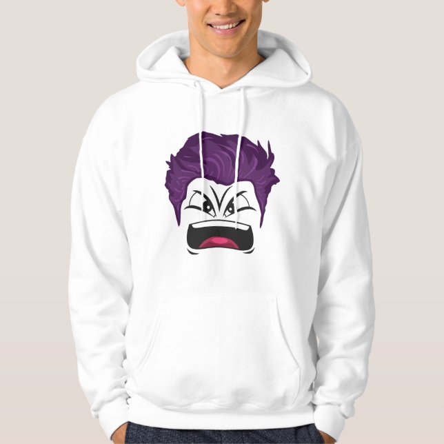 SUDADERA DISEÑO DE PATRÓN DE CARA (Anverso)