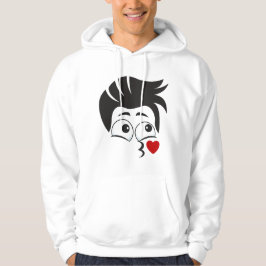 SUDADERA DISEÑO DE PATRÓN DE CARA