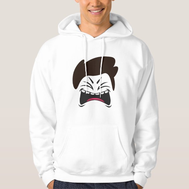 SUDADERA DISEÑO DE PATRÓN DE CARA (Anverso)