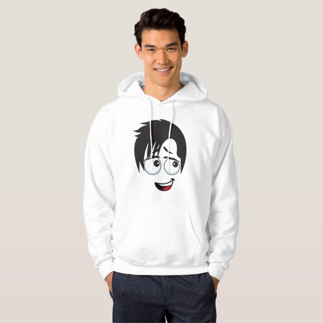 SUDADERA DISEÑO DE PATRÓN DE CARA (Anverso completo)
