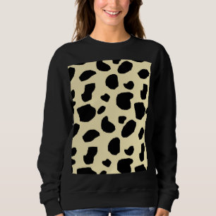 Sudadera Diseño de patrón de color de piel de animal de vac