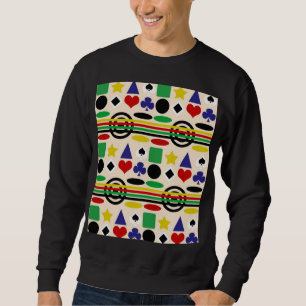 Sudadera Diseño de patrón nórdico escandinavo tribal