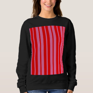 Sudadera Diseño de patrones de rayas estilizadas rosadas