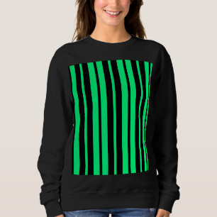 Sudadera Diseño de patrones de rayas verticales verdes de c