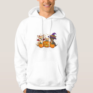 Sudadera Diseño de perro bruja calabaza Halloween Chihuahua