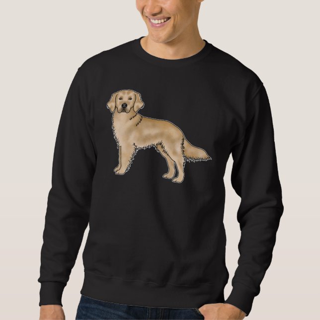 Sudadera Diseño de perro de dibujos animados lindo Retrieve (Anverso)