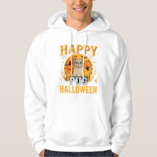 Sudadera Diseño de perro espeluznante de Halloween de Pug f