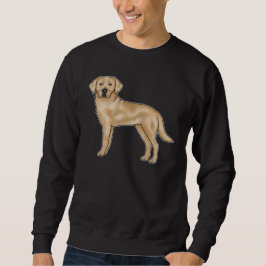 Sudadera Diseño de perro labrador retriever amarillo de dib