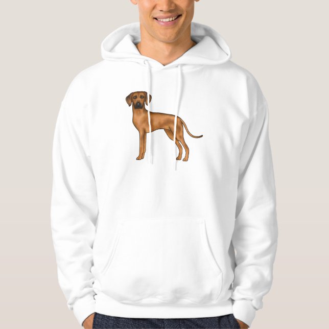 Sudadera Diseño de perro león de dibujos animados marrones  (Anverso)