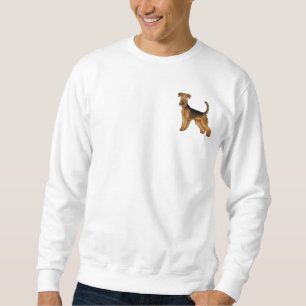 Sudadera Diseño de perro Terrier junto al agua lindo Aireda