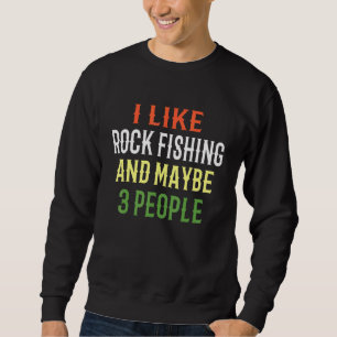 Sudadera Diseño De Pesca De Rock Me Gusta La Pesca De Rock