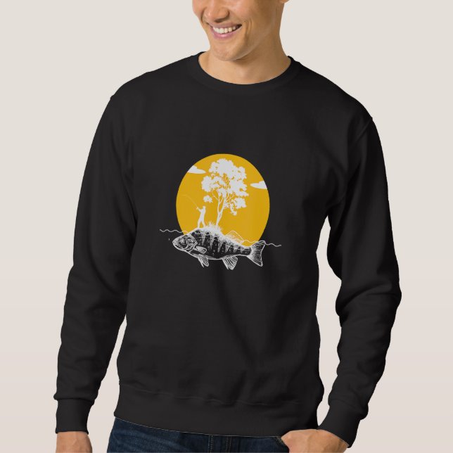 Sudadera Diseño de pescadores de la isla de los peces para  (Anverso)