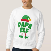 Diseño de pijama familiar de Papa Elf para Navidad