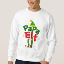 Diseño de pijama familiar de Papa Elf para Navidad