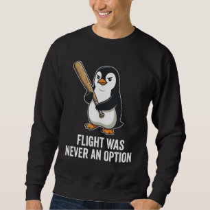 Sudadera Diseño de pingüino ave divertida sin vuelo