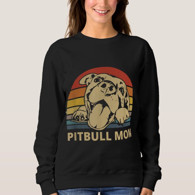 Sudadera Diseño de Pitbull Mom para Pitbull y Pibble Moms (Anverso)