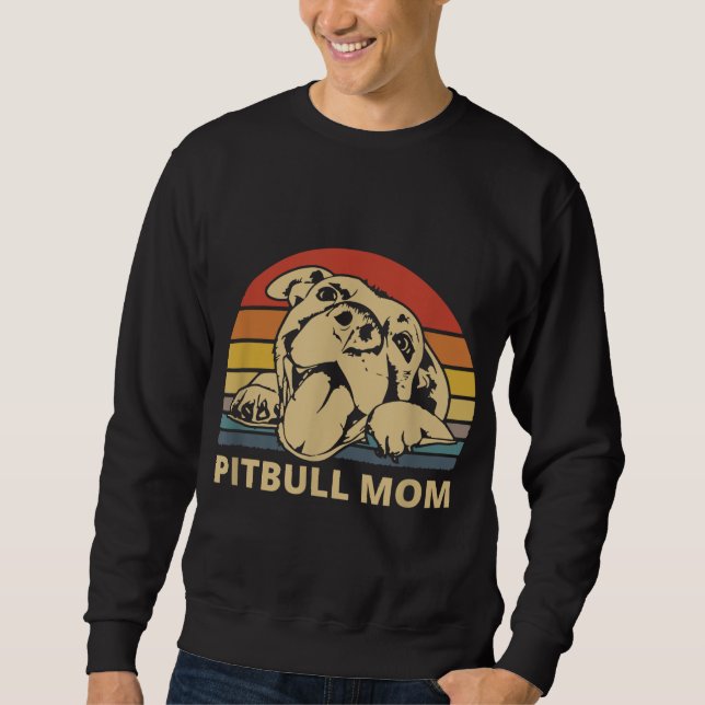 Sudadera Diseño de Pitbull Mom para Pitbull y Pibble Moms (Anverso)