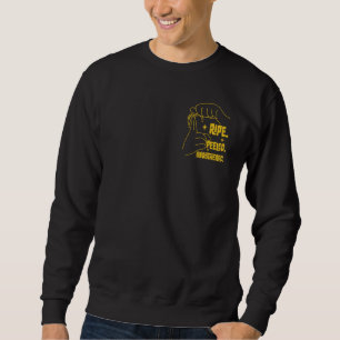 Sudadera Diseño de plátano en ASL - Maduro, Pelado, Sin pro