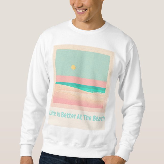 Sudadera Diseño de playa (Anverso)