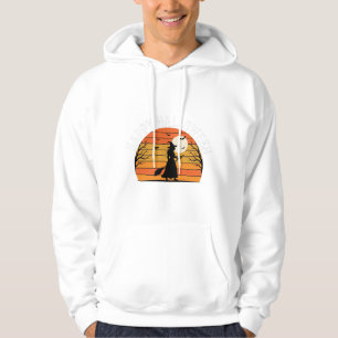 Sudadera Diseño de puesta de sol de bruja de Halloween feli