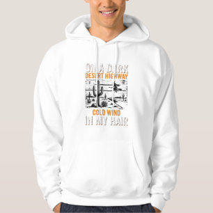 Sudadera Diseño de puesta de sol de cactus de carretera del