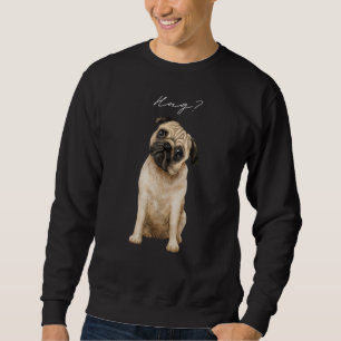 Sudadera Diseño de Pug Hug Cute Love Pugs