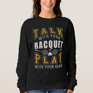 Sudadera Diseño de Raquet Badminton para jugador