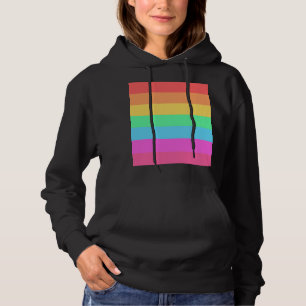 Sudadera Diseño de rayas de colores de arcoíris pastel