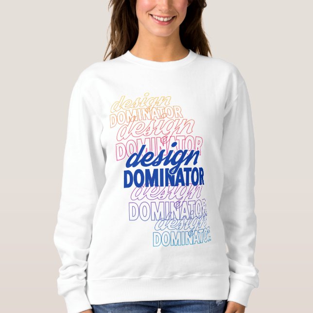 Sudadera Diseño de repetición de diseño de dominante (Anverso)