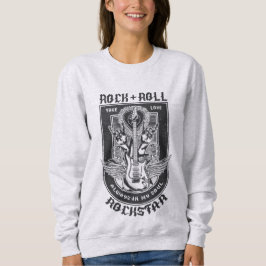 Sudadera Diseño de rock de guitarra