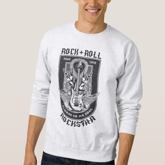 Sudadera Diseño de rock de guitarra Baby (Anverso)