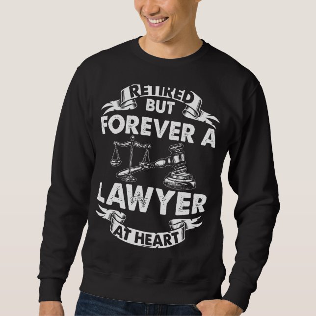 Sudadera Diseño de ropa de abogado retirado e impresionante (Anverso)
