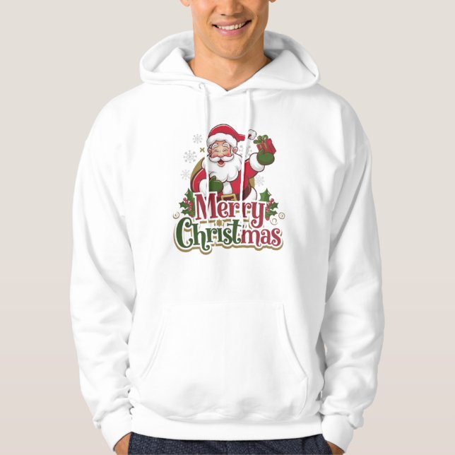 Sudadera Diseño de Santa Navidades - Perfecto para vacacion (Anverso)