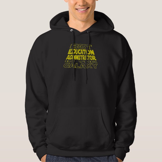 Sudadera Diseño de segundo plano del espacio del administra (Anverso)