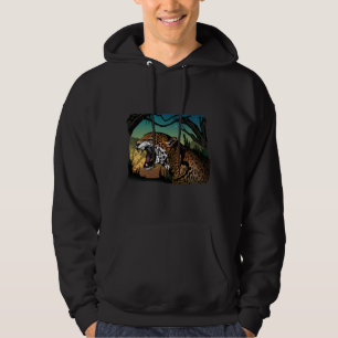 Sudadera Diseño de selva de jaguar gruñón – Grito de gato s