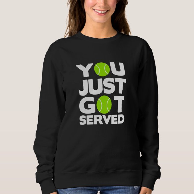 Sudadera diseño de servicio de tenis (Anverso)
