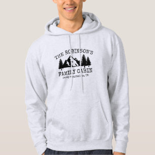 Sudadera Diseño de silueta de árboles de la casa familiar