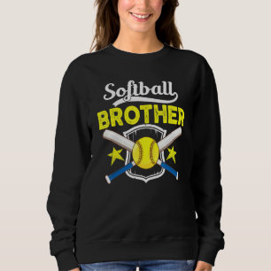 Sudadera Diseño de softball de hermano de Softbol a tu favo