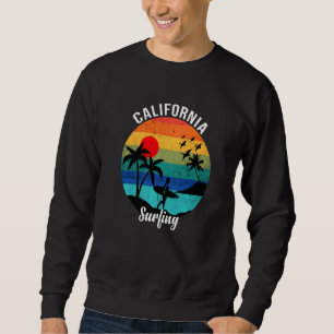 Sudadera Diseño De Surfing En California Para Un Surfista