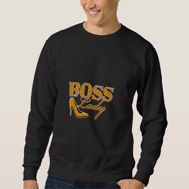 Sudadera Diseño de talón alto de Boss Lady (Anverso)