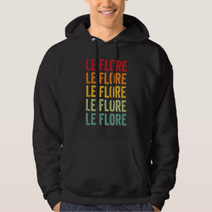 Sudadera Diseño de texto arcoíris del condado de Le Flore O