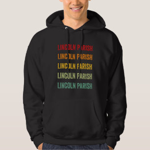 Sudadera Diseño de texto arcoíris del condado de Lincoln Pa