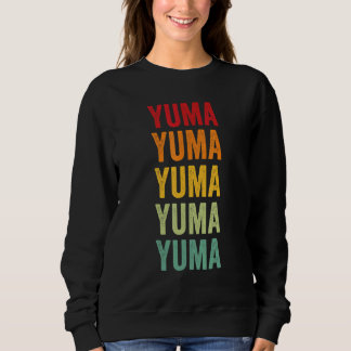 Sudadera Diseño de texto arcoíris del condado de Yuma Arizo