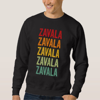 Sudadera Diseño de texto arcoíris del condado de Zavala Tex