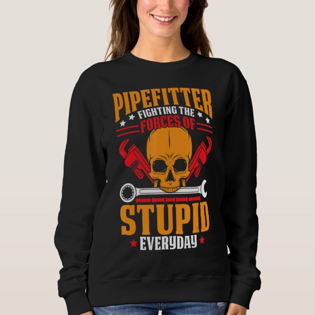 Sudadera Diseño de texto de acoplamiento de tubería de acop (Anverso)