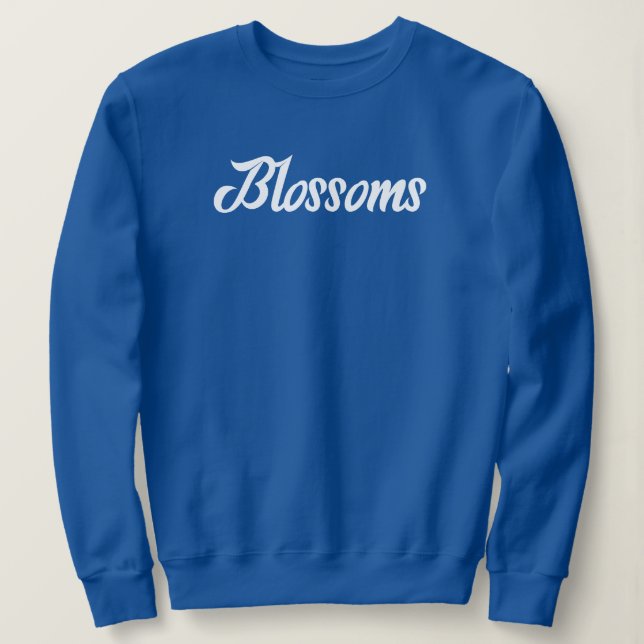 Sudadera Diseño de texto de texto de belleza de flores incr (Anverso del diseño)