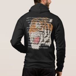 Sudadera Diseño de texto moderno escrito en tigres hombres 