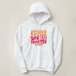 Sudadera Diseño de texto Ombre Naranja Rojo para Maestros d
