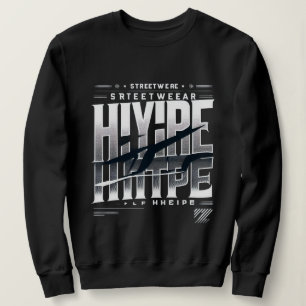 Sudadera Diseño de tipografía de Streetwear Hype – Bla urba